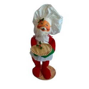 Vintage Annalee Santa Claus Baker Chef With Tag